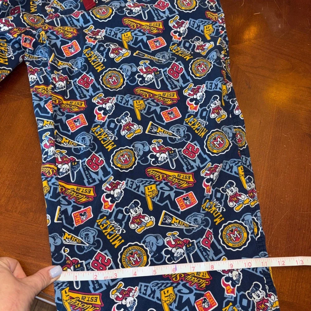Disney Parks | Mens XL‎ Mickey State Collegiate Pajama Pants | Navy Blue Cotton